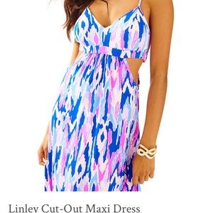 Lilly Pulitzer Linley cut out maxi